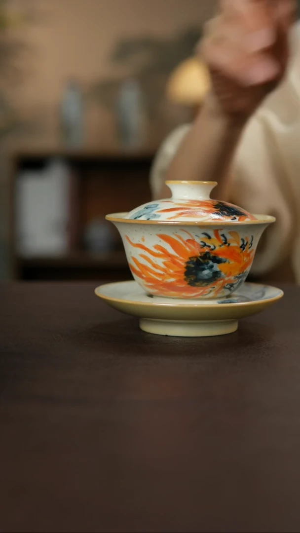 杯景德柴烧手作多人瑕疵