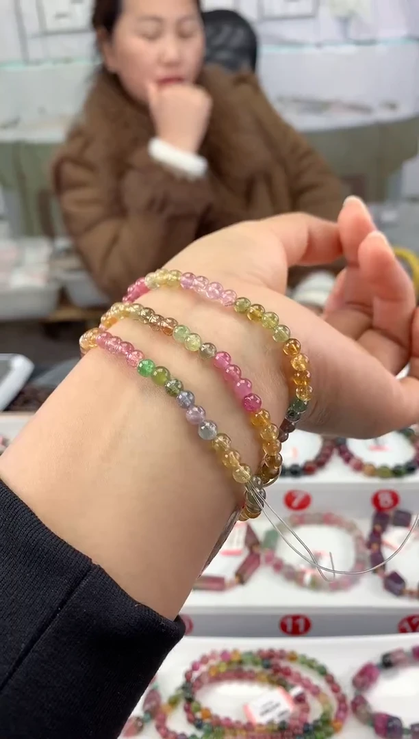 未镶嵌手串碧玺多样性发一条