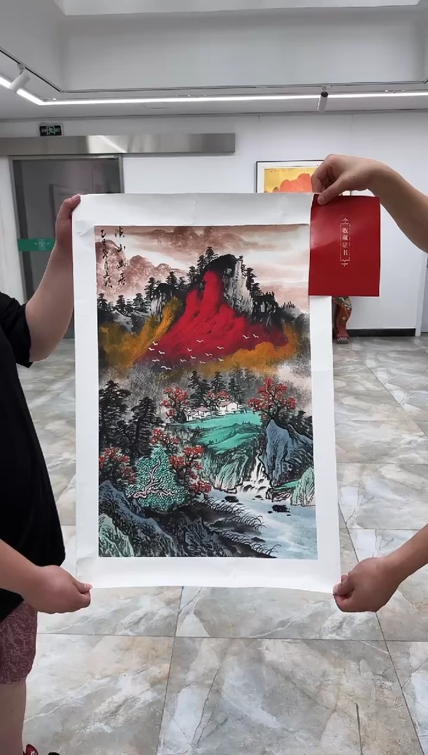 国画师文娟：溪山幽居  2.7平尺