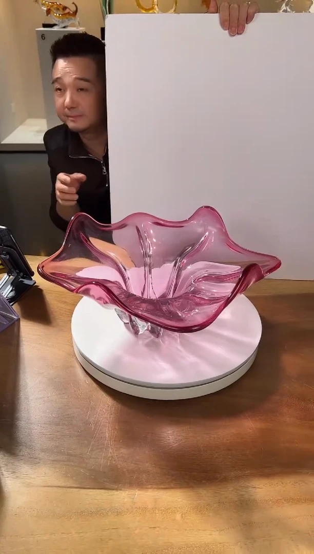 【闪购商品】茶宠金红花瓣果盘