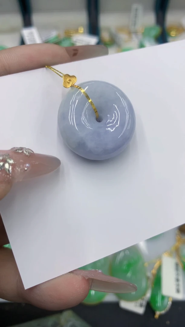 颈饰18K金镶嵌翡翠11111