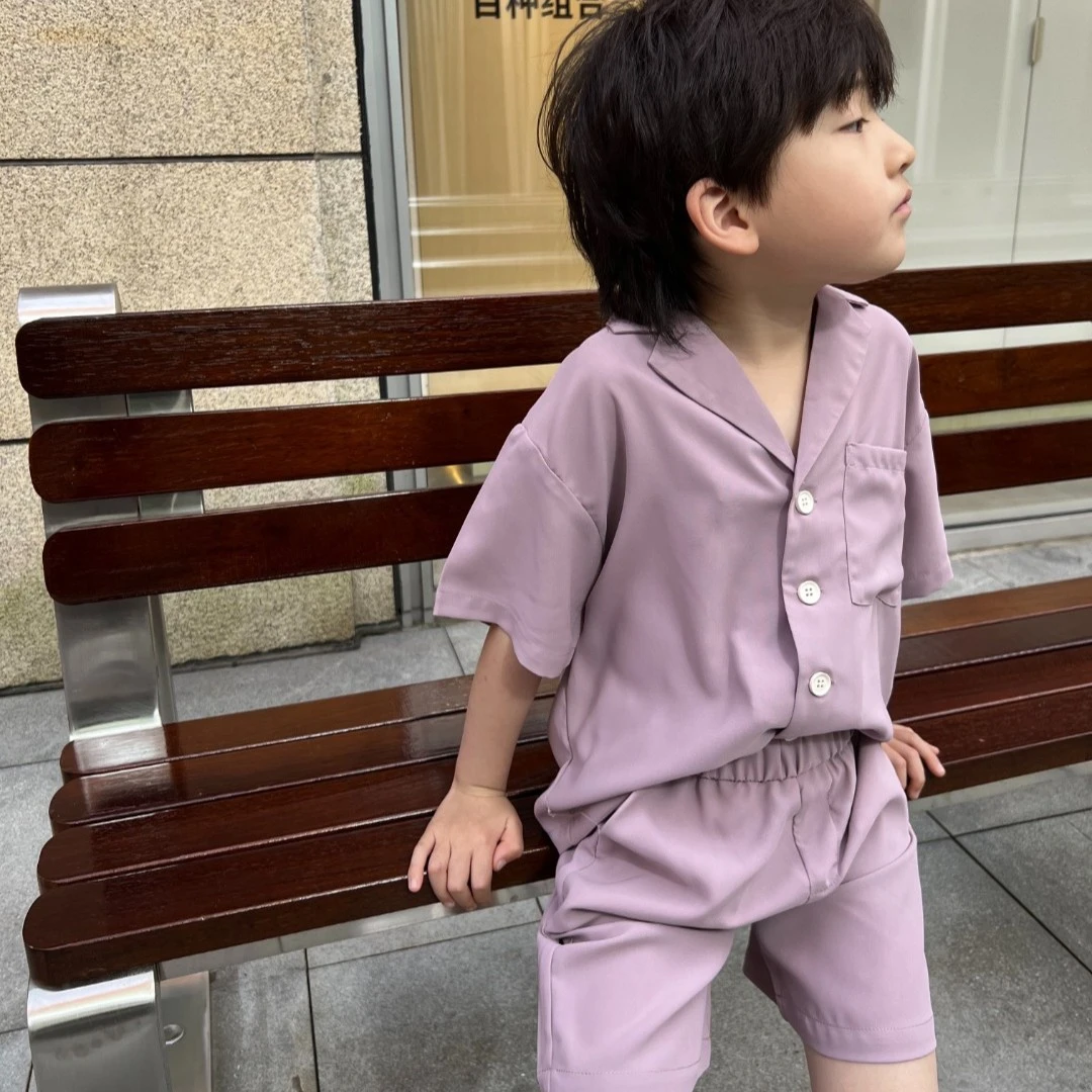 【清仓】22268紫色上衣+裤子两件套