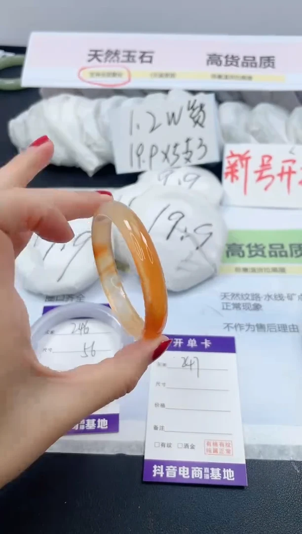 【闪购商品】石英质玉手镯未镶嵌247/54