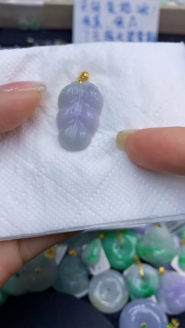 颈饰未镶嵌翡翠天然缅甸A货翡翠