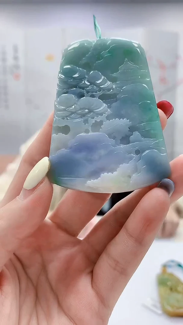 未镶嵌定制翡翠0405lr-毛货挂件17