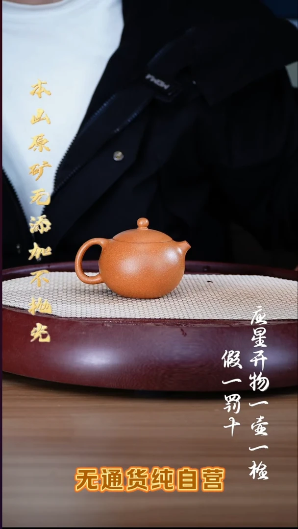 紫砂壶至纯宝山黄金段西施150cc