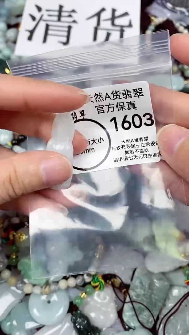 【闪购商品】翡翠颈饰未镶嵌天然A货翡翠1603