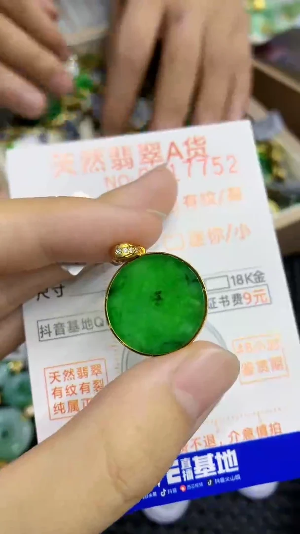 翡翠未镶嵌颈饰             1