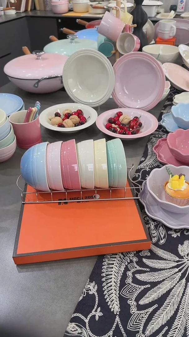 【闪购商品】瓷六色米饭碗