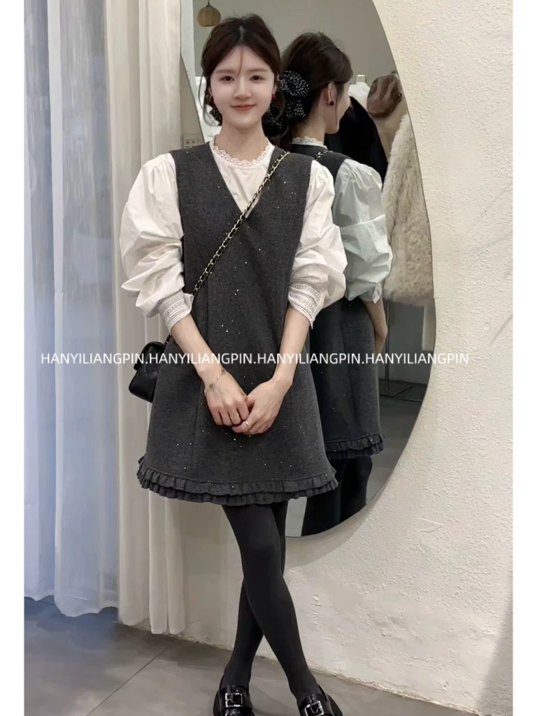 【财阀千金】时尚衬衫套装两件套