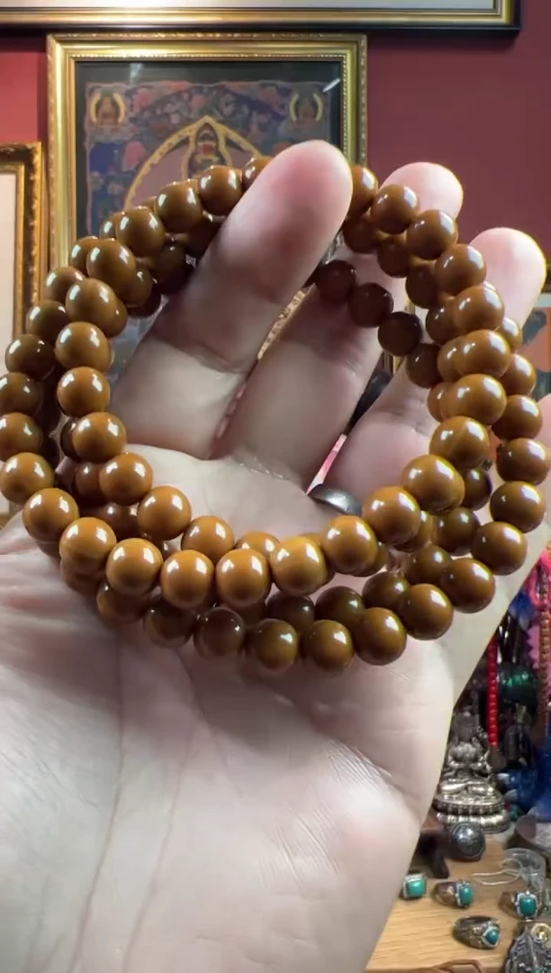 手串猴头核桃6号  猴头圆珠脖挂套装ylp8mm