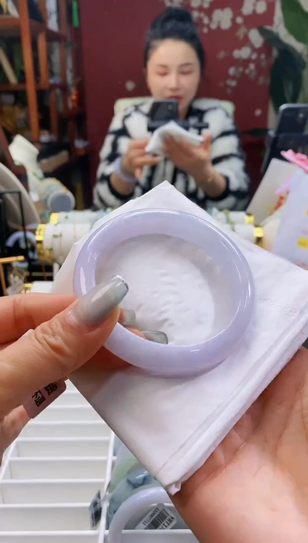 【闪购商品】翡翠手镯未镶嵌102冰紫5758/11.8*8.1