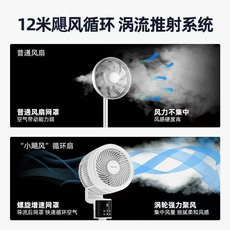 2025新款电风扇家用静音节能大风力空气循环扇智能落地扇