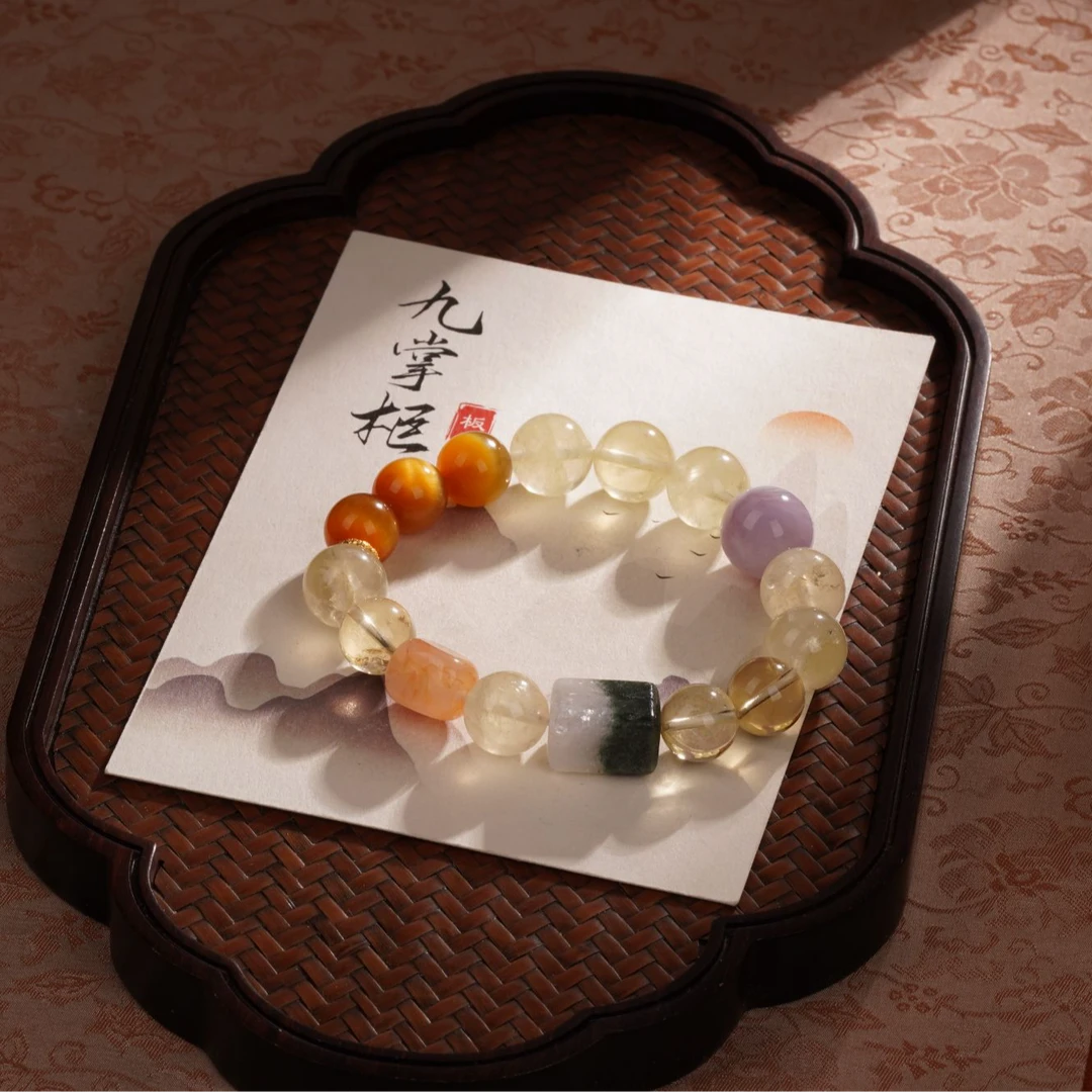 天然多宝水晶单圈手串约12mm设计简约百搭—多样性发其一【JJ467】