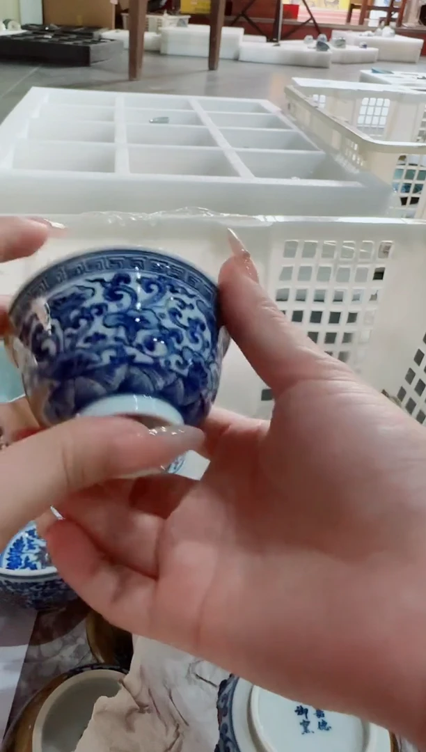 瓷片景德镇瓷器茶器茶杯