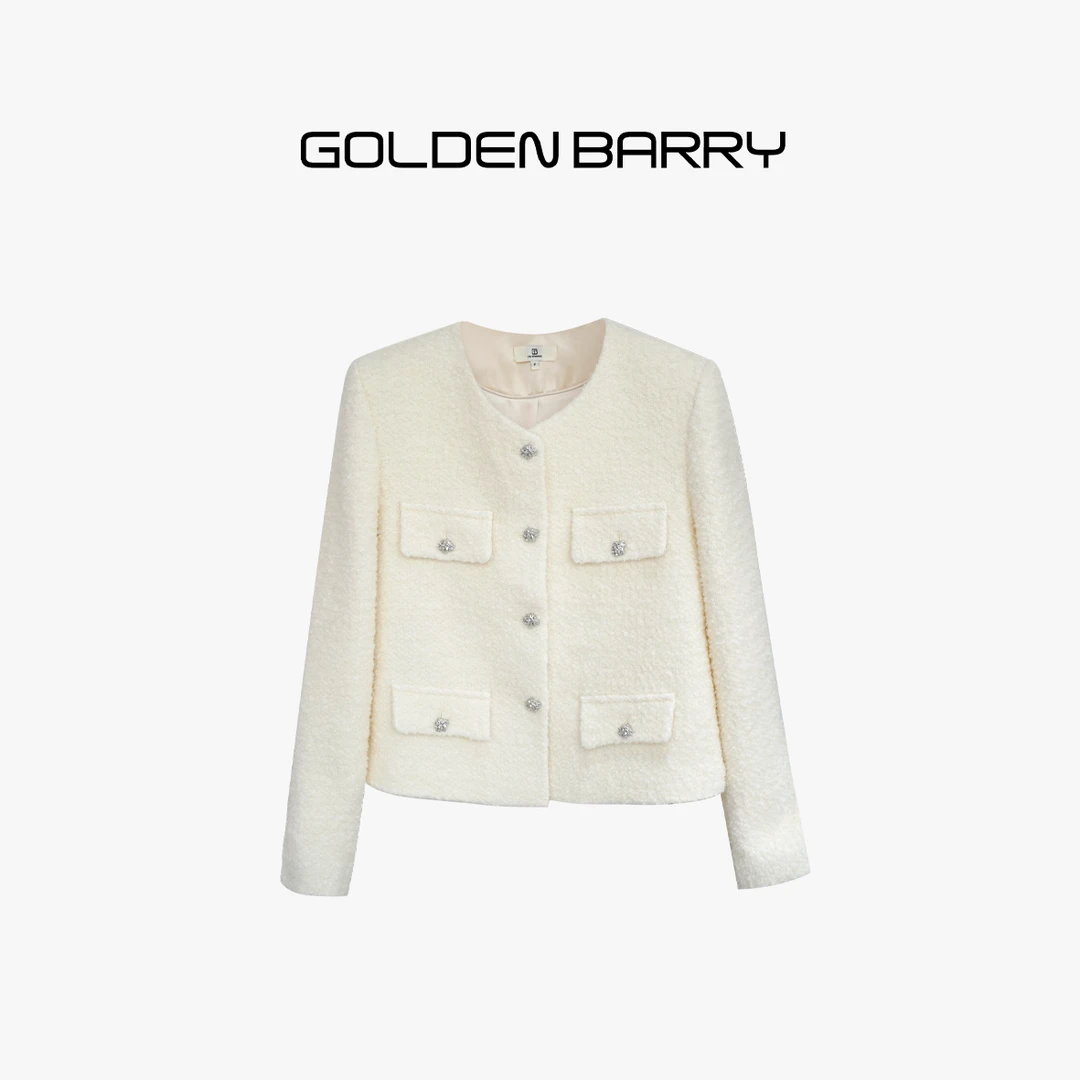 GOLDENBARRY【6.18】124089毛圈短款小香外套