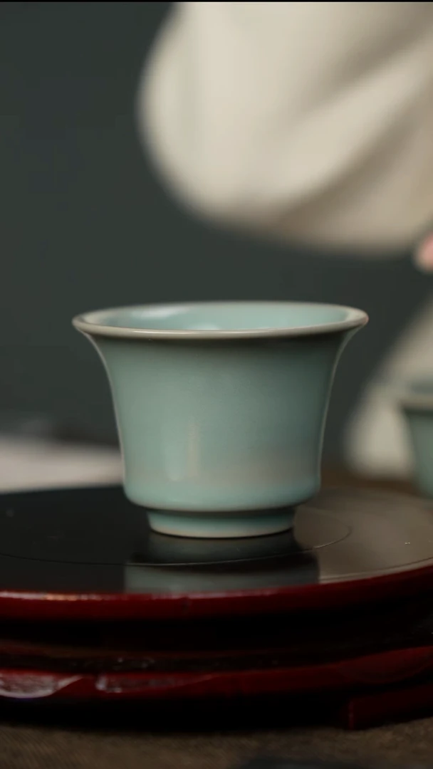 柴烧 支钉烧  马蹄杯 大师亲签底款