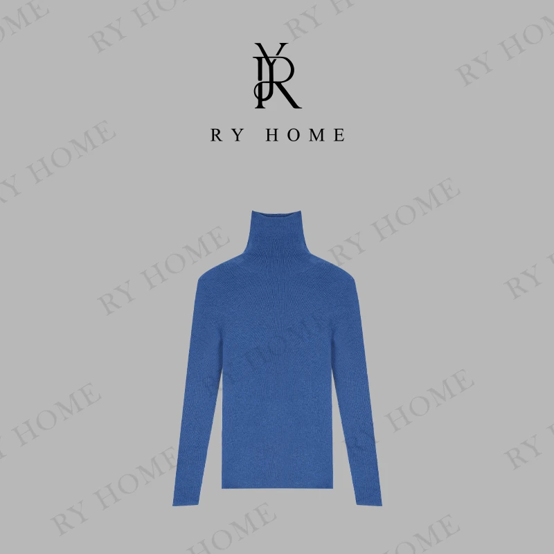 【容雨RYHOME】绵羊毛~高领纯色百搭打底毛衣243M2792