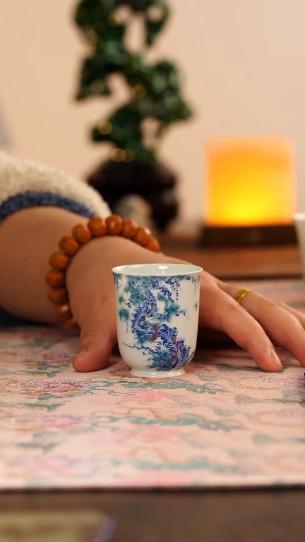 【闪购商品】望玉松树斗彩主人杯