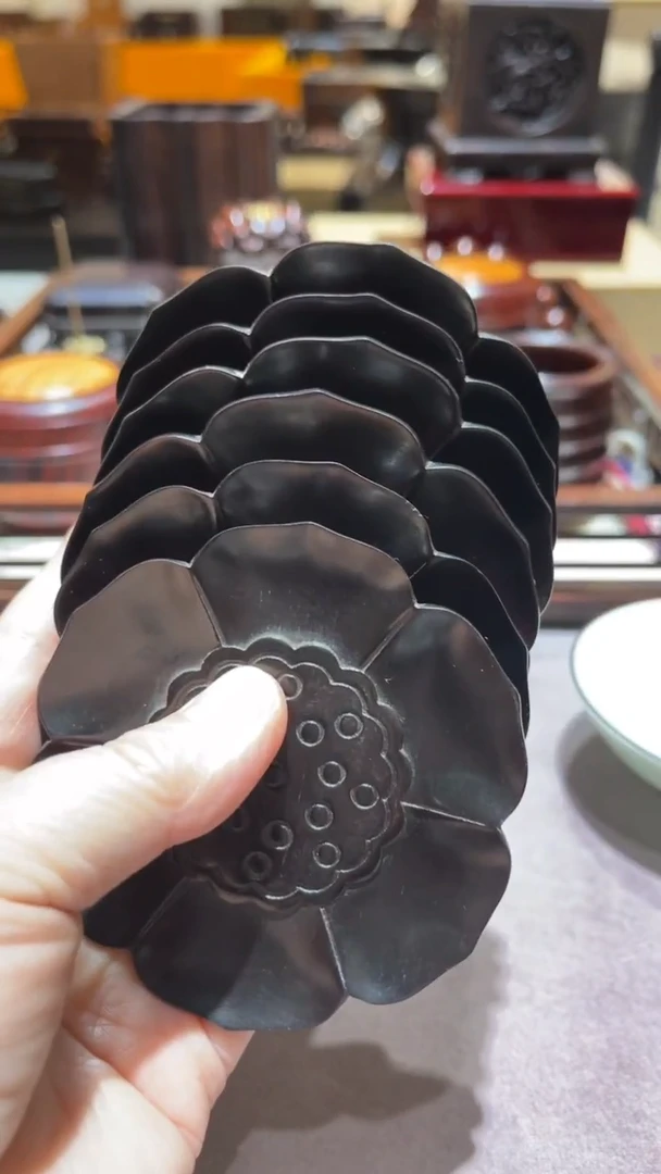 红酸枝木类精品木雕6片精工细作