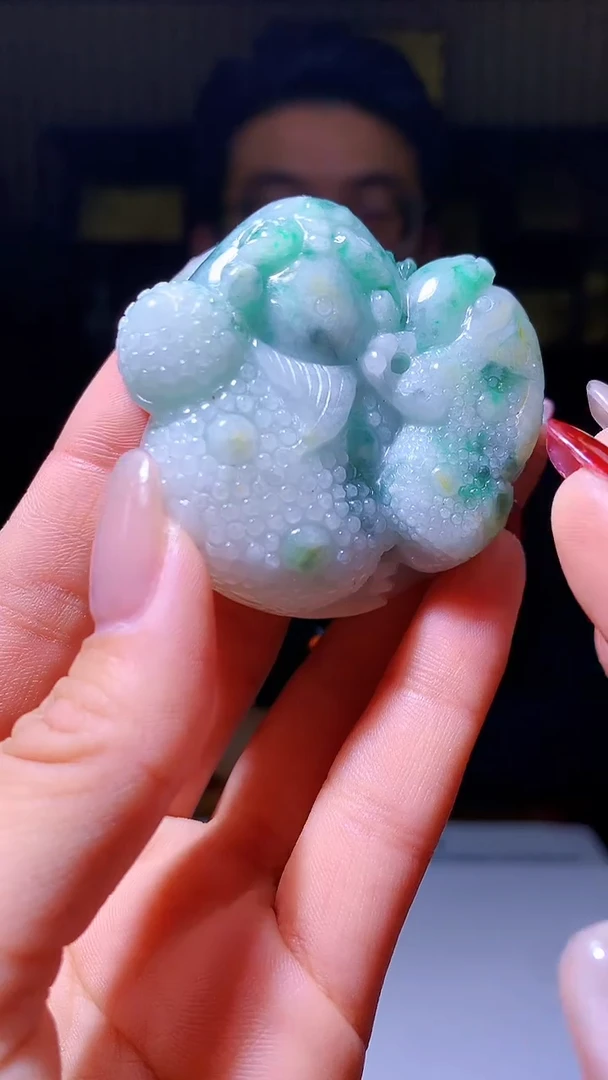 【闪购商品】定制翡翠未镶嵌1071hm-毛货挂件23