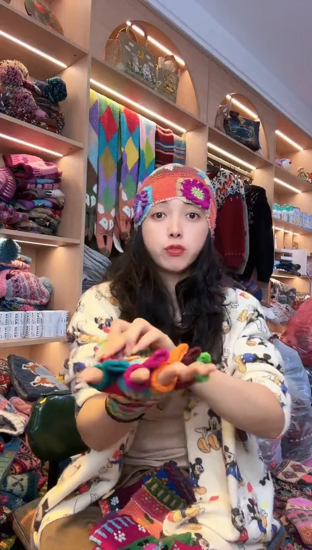 绵羊毛˙*˙南美洲羊驼毛手套B933