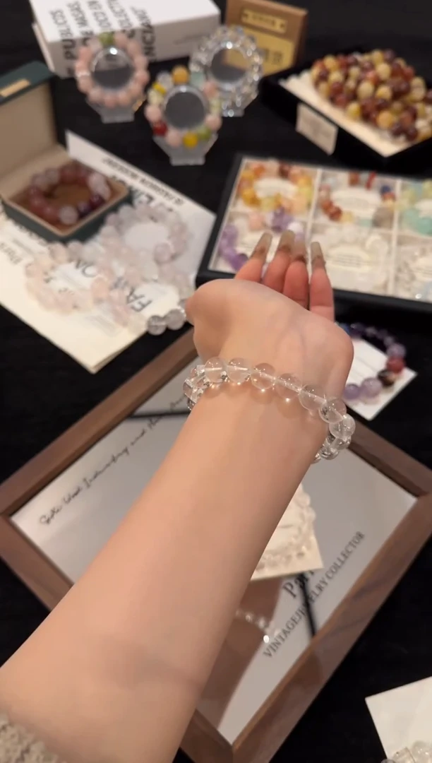 未镶嵌手链水晶白阿赛x3083