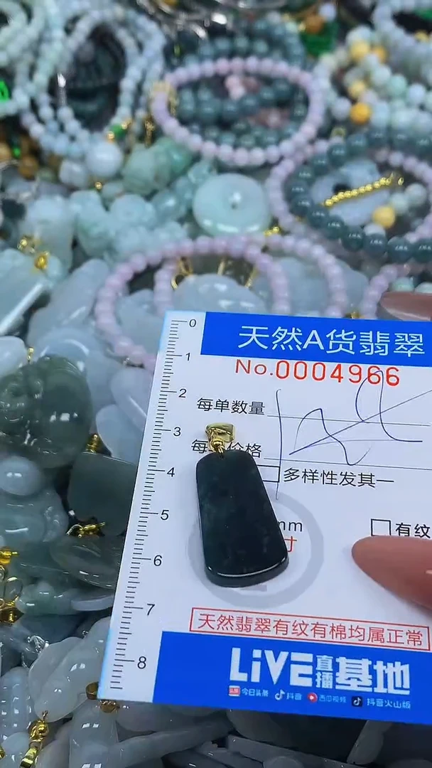 颈饰未镶嵌翡翠净货挂件-4966