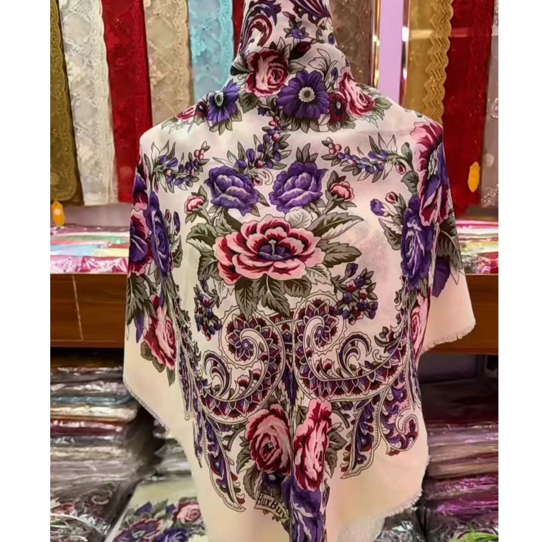 民族风棉百搭披肩120x120