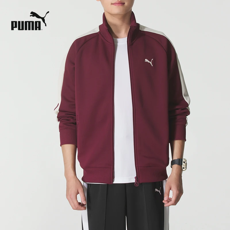 【流光风】PUMA彪马夹克男装运动服秋季新款红色T7针织外套631858