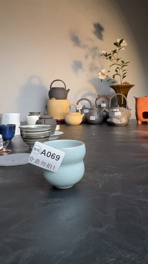 婺州龙窑烧制技艺1只汝窑杯（A069