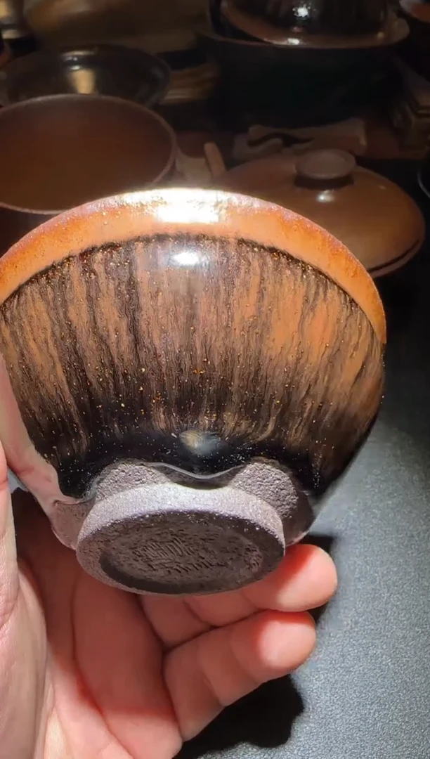茶盏微瑕通天龙窑柴烧建盏