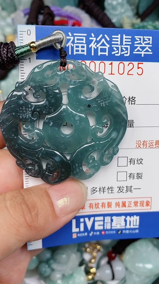 翡翠未镶嵌颈饰..0001025