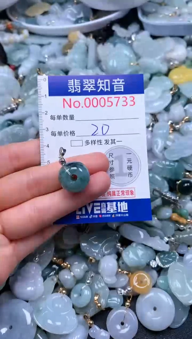 翡翠未镶嵌吊坠(不含链)5733