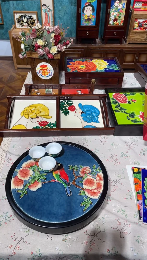 陶瓷?****✨33*33圆盘带转盘粘好