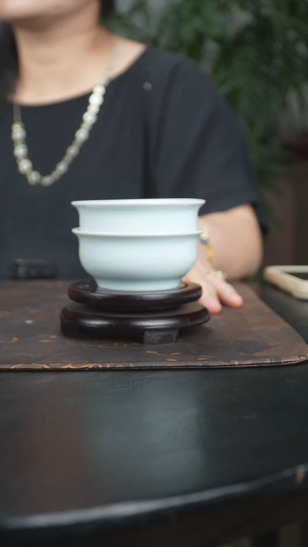 景德镇高温瓷手工杯子一对