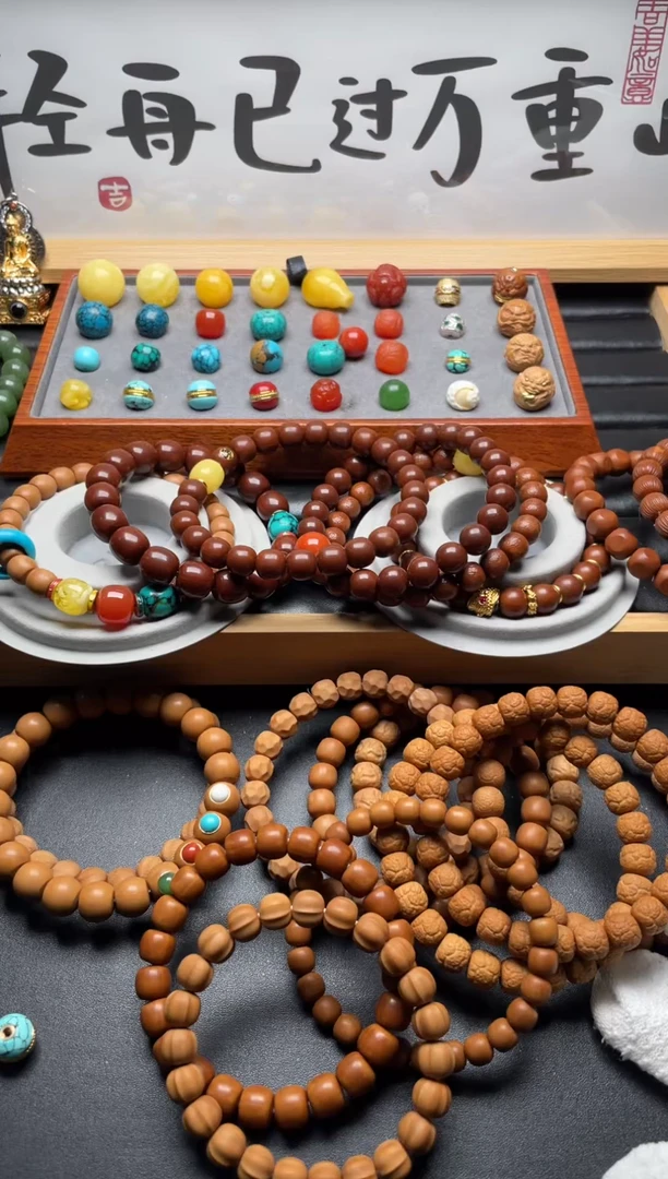 手串猴头核桃手串配饰松+蜡