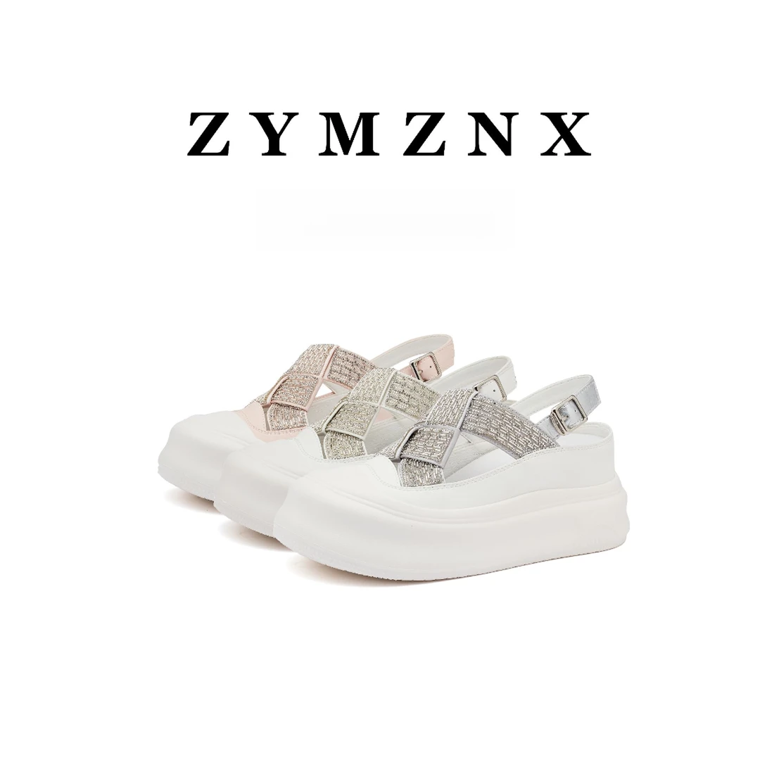 【平增高7.5cm】休闲风小个子平增高夏季厚底百搭潮流女凉鞋503E