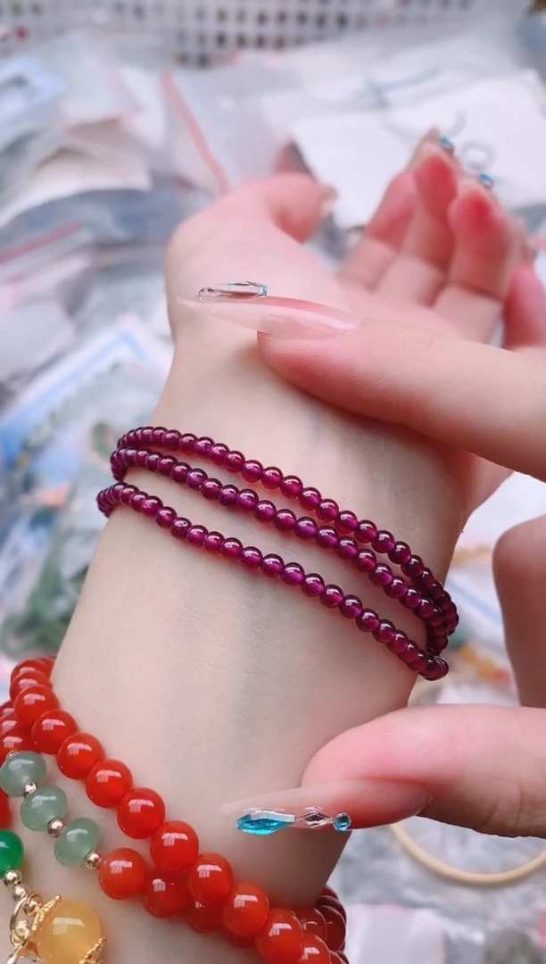 手链未镶嵌石榴石多样性发拍一发一