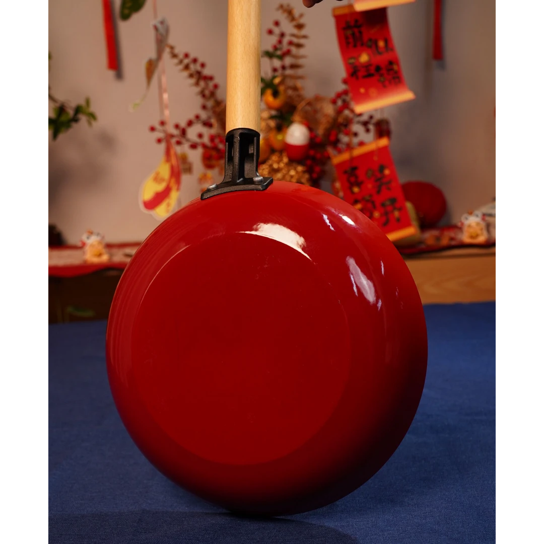 觅所28钛珐琅煎炒锅电磁炉燃气通用无涂层不沾锅家用厨房钛珐琅锅