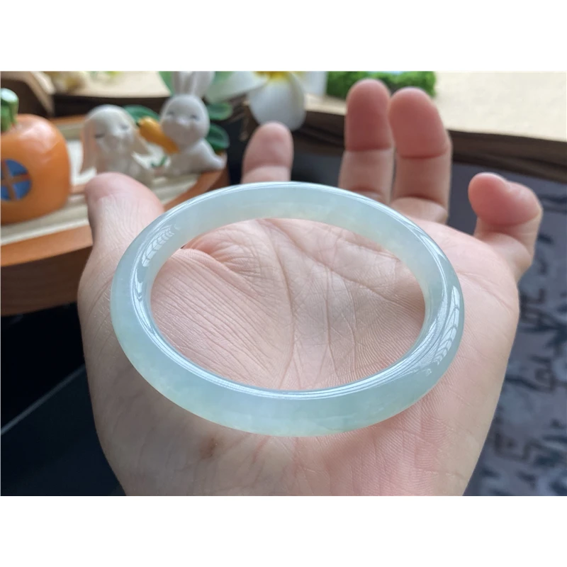 天然翡翠724批5985号53-45.4-7.8-7.4！贵妃圆条！适天然翡翠手镯