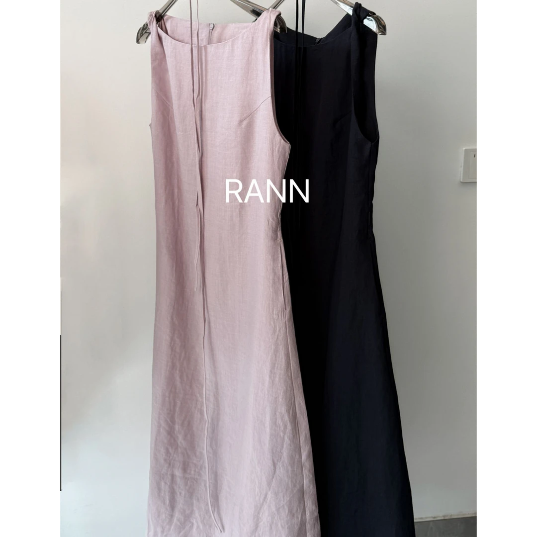 【RANN】2025夏款     苎麻连衣裙Q246037