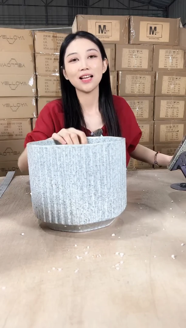 六角大理石纹灰色中号22x18