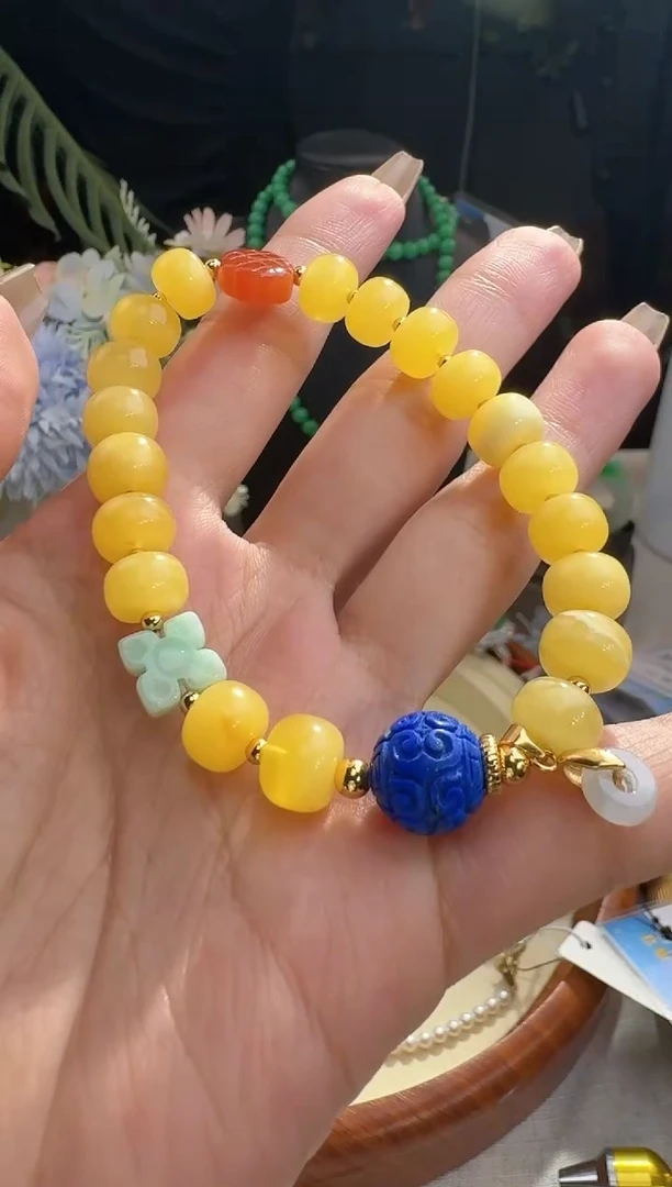 【闪购商品】琥珀手串未镶嵌手串