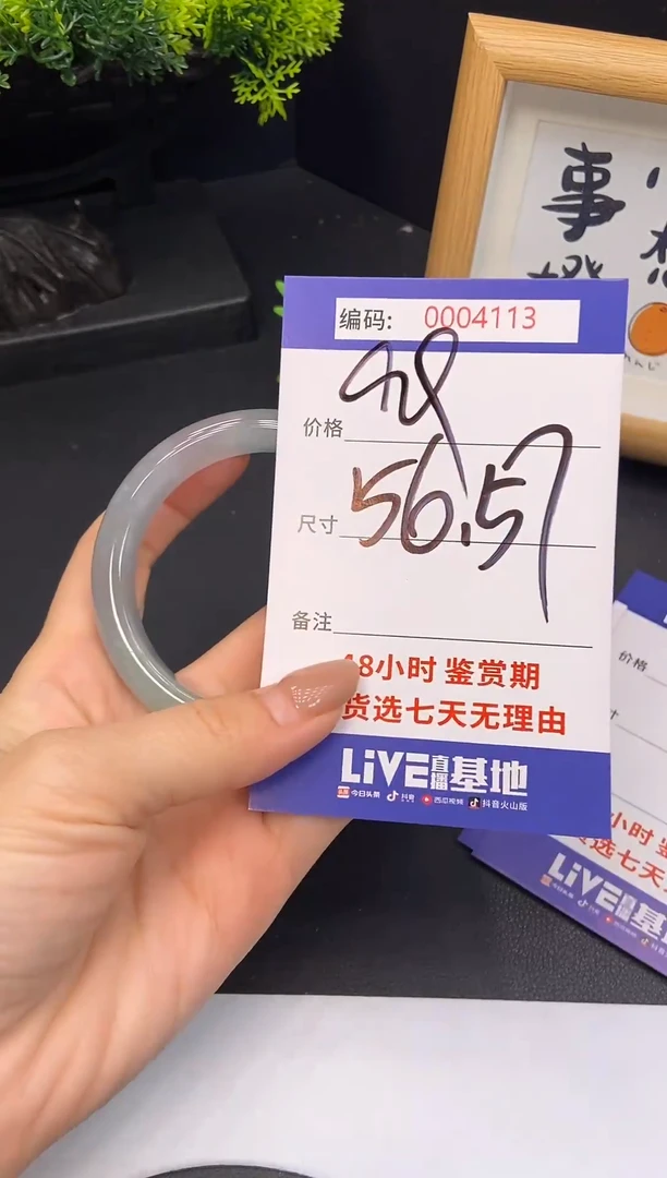 未镶嵌手镯翡翠0004113