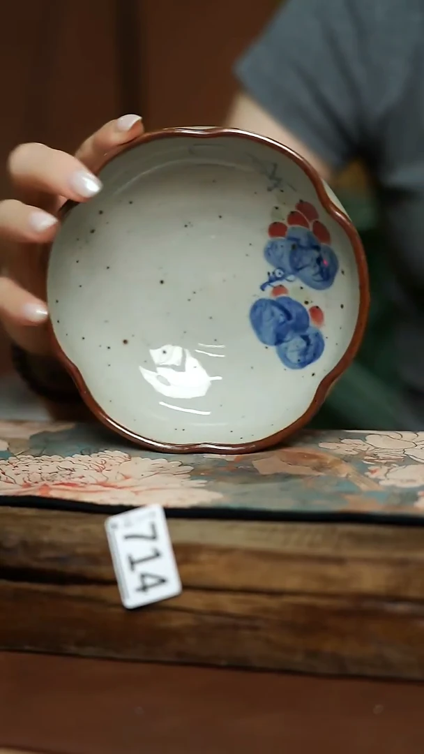 带内绘茶点盘 福利款
