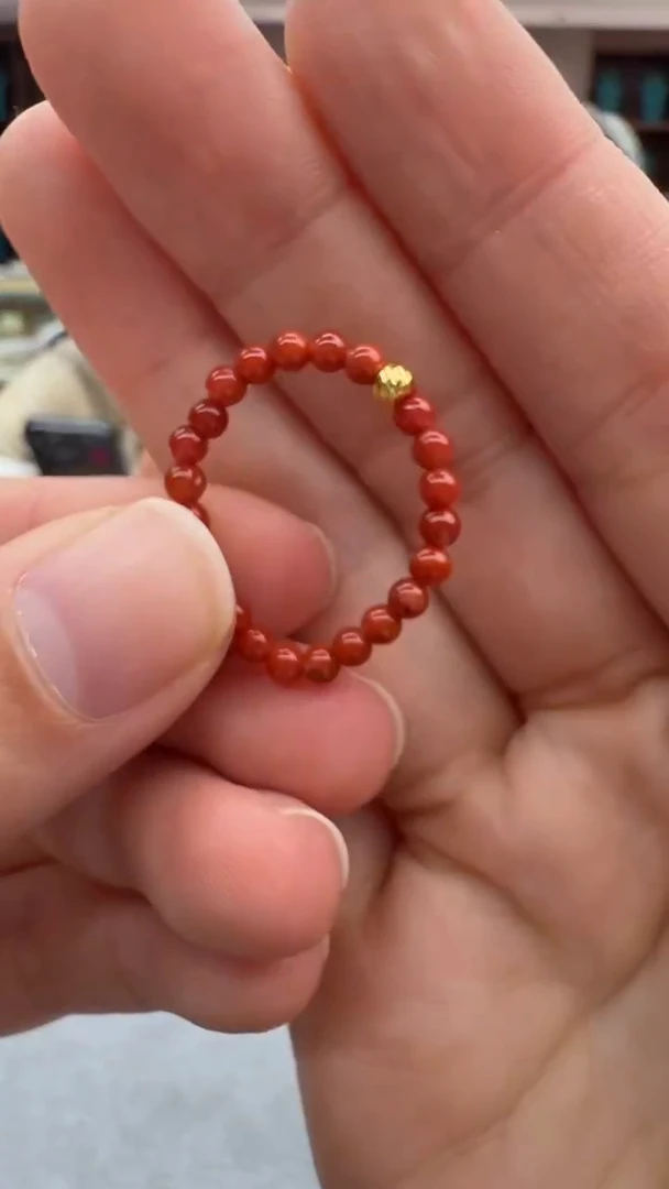 未镶嵌南红玛瑙戒指253秒拍号 假一罚三