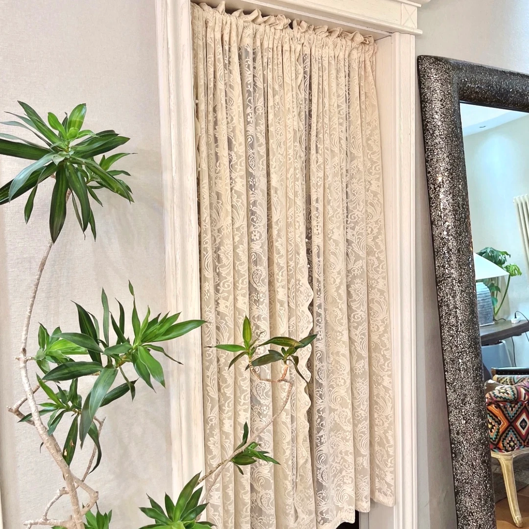 免打孔钉珠门帘窗帘卧室隔断帘纱帘客厅轻奢透气防蚊组合装