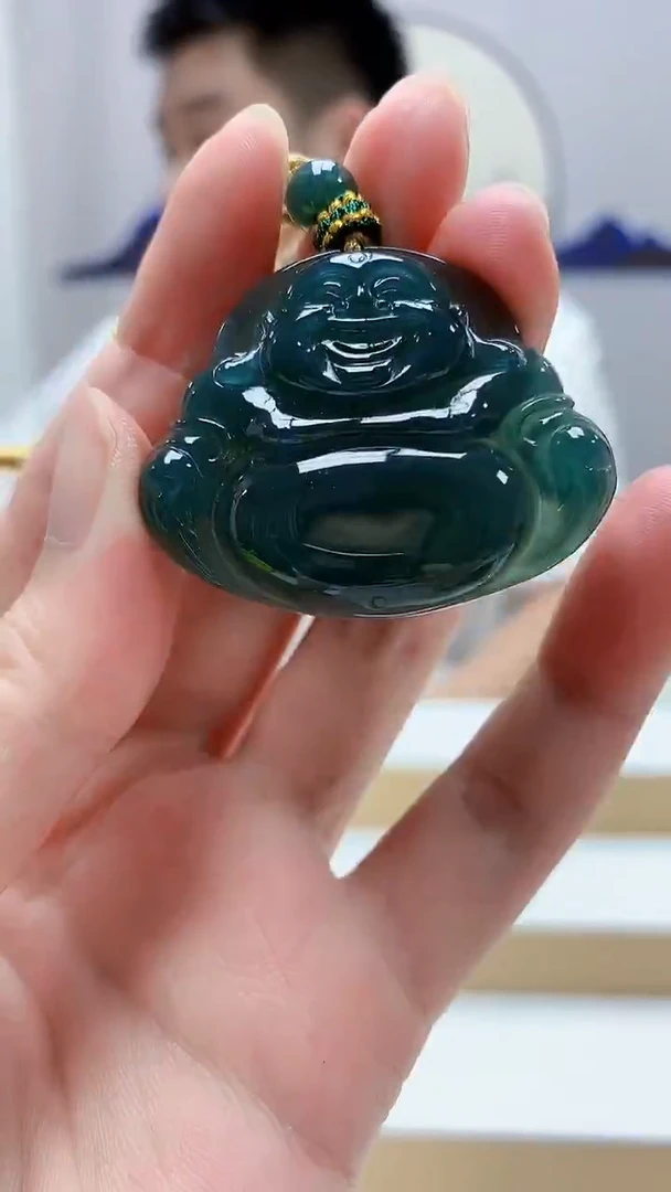 未镶嵌定制翡翠5028zm-毛货挂件佛公62