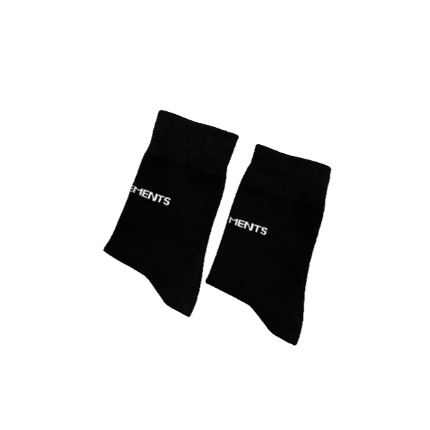 【随机三双装】男女款黑色百搭袜子秋冬时尚纯色棉短袜ins保暖潮袜